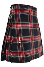 Kilt scozzese nero Stewart tartan tradizionale Highland abbigliamento festa matrimonio