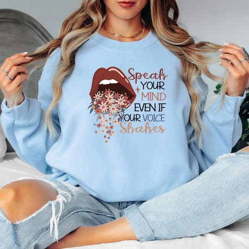 Felpa donna speak your - donna,
