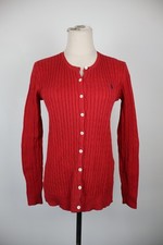 RALPH LAUREN SPORT CARDIGAN MAGLIONE DONNA TG XS WOMAN CASUAL SWEATER VINTAGE