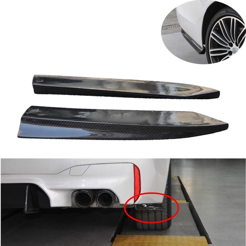 2xcarbon fiber rear bumper - fiber,