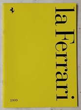 La FERRARI 1999  Depliant di 40 pag.  Produzione e Stagione Agonistica ITA-ENG