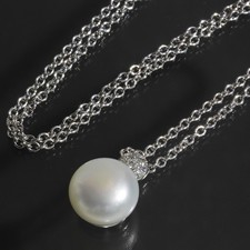 Collana CHANTECLER perle diamanti K18WG oro bianco E1780