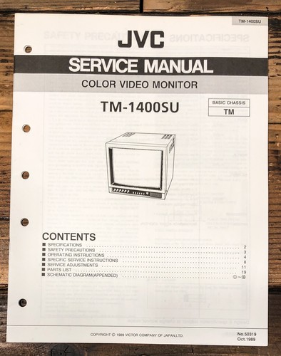 Jvc 1400su monitor - jvc, manuale