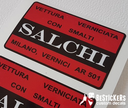 Vers etichetta vernice - etichetta,
