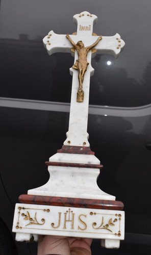 Antico crocifisso altare in - crocifisso,