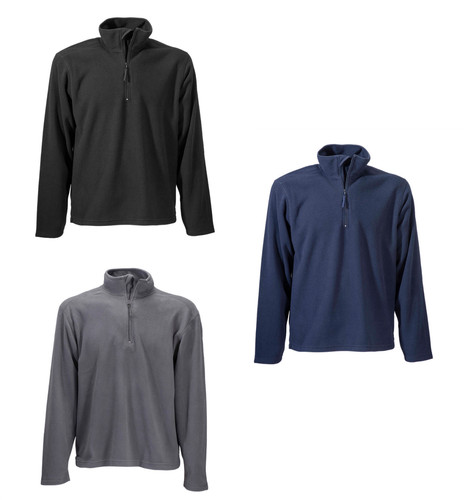 Felpa con zip corta pile - con,