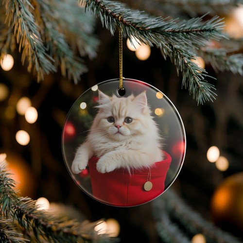 Ragdoll gatto ceramica natale - gatto,