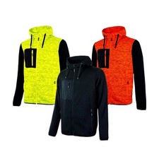 Upower RAINBOW felpa maglia manica lunga a zip intera felpata con cappuccio