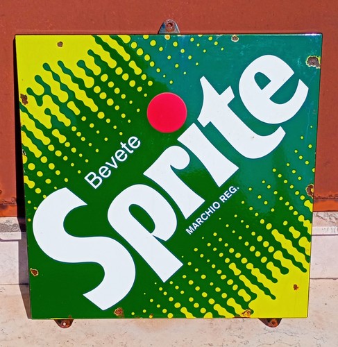 Insegna smaltata sprite - smaltata,