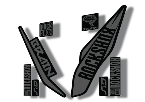 Adesivo decalcomania rock shox - decalcomania,