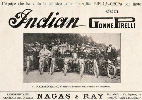 Pubblicita 1920 moto indian - 1920,