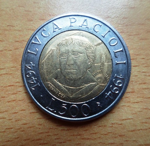 Italia 500 lire bimetallica - *italia,