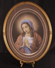 Antico Pastello Madonna in
