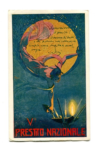 Cartolina militare prestito - cartolina,
