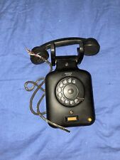 telefono vintage Siemens a parete in bachelite nero usato.
