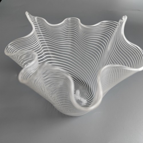 Vaso fazzoletto vetro arte - vetro,