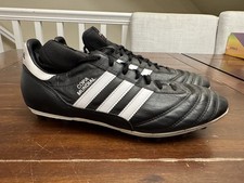 Scarpe da calcio Adidas Copa Mundial da uomo taglia 10,5 nere e bianche in pelle