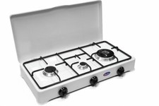 Fornello a gas a 3 fuochi DOPPIA CORONA Metano / Gpl NEW 5328GP/C cfparker italy