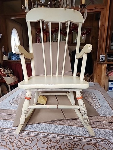 Sedia dondolo vintage - sedia, a