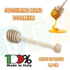 Spargimiele Dosa Prendi Miele Cucchiaio Mielino Legno Faggio 9,5cm MADE IN ITALY