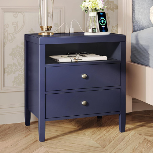 Comodino blu con - , di