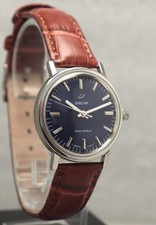 Orologio Uomo Enicar Star Jewels Usato Carica Manuale Swiss Made Quadrante Colore Blu.