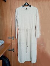 Vestito Lana Cashmere Beige S Massimo Dutti