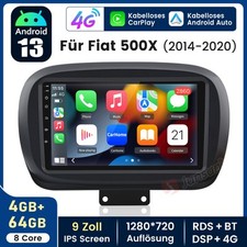 Per Fiat 500X 2014-20 64GB Android 14 Autoradio Carplay GPS NAVIGATORE SATELLITARE Stereo SWC