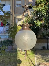 lampadario vintage In Ottone