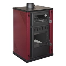 Stufa legna con forno 6kw - a,
