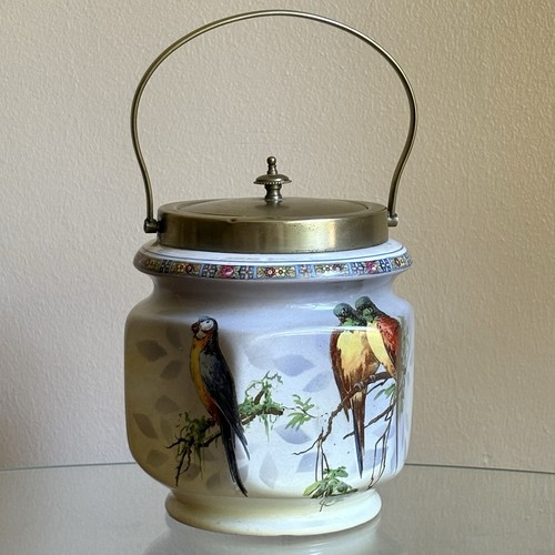 Antique biscuit barrel jar - antique,