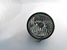 SGR COD.156503 FANALE TONDO D.190 NERO VETRO TRASPARENTE UNIVERERSALE.PER MOTO