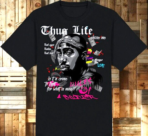 Maglietta tupac shakur 2pac - maglietta,
