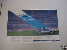 advertising Pubblicità 1984 FORD ESCORT CABRIOLET