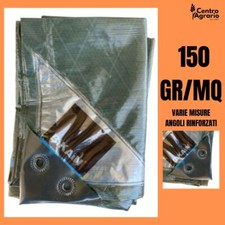 Telo occhiellato impermeabile telone in pvc pesante copriauto antigrandine 6x4