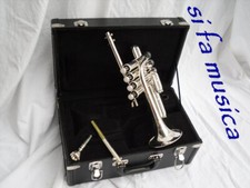 ROLING'S trombino 4 pistoni 2 penne SIb/LA finitura argentata per musica barocca