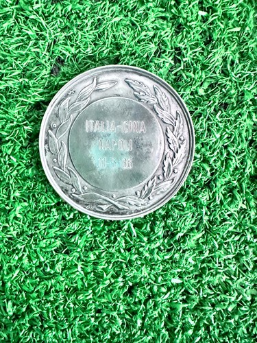 Medaglia ufficiale italia cina - medaglia,