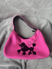 Borsa a tracolla Jellycat Catseye rosa caldo nero barboncino cucciolo cane in pensione