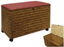 CESTE BAULI CONTENITORI PORTA LEGNA JUMBO CASTAGNO C1 CM.90x52xH62