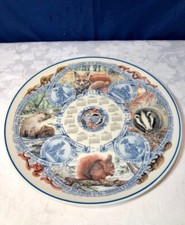 Wedgwood Queen's ware Season Mammals Piatto Calendario 2005 / Calendar Plate NEW