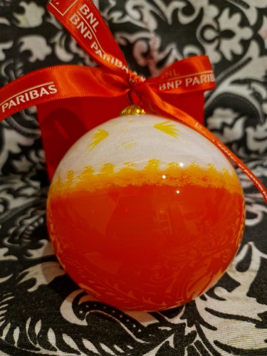 Palla natale dipinta mano - palla, di