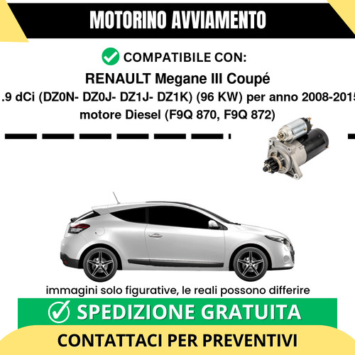 Motorino avviamento renault - motorino,