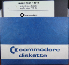 COMMODORE 64/128 -- MODELLO 1551/1541 TEST/DEMO-DISKETTE (COMMODORE)