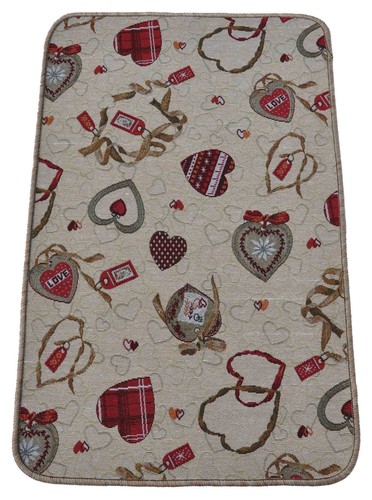 Cuori tappeto antiscivolo - cuori,