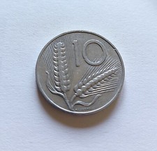 MONETA 10 LIRE DIECI SPIGHE