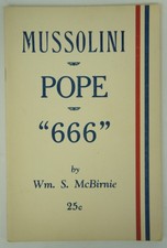 Mussolini pope 666 - -,