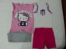 lotto 620 stock abbigliamento bimba bambina 4/5 anni hello kitty