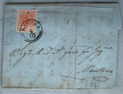 Lombardo veneto 1858 lettera - lombardo,