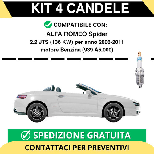 Kit candele per - alfa, romeo