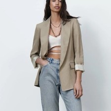 Giacca blazer Zara 100% lino